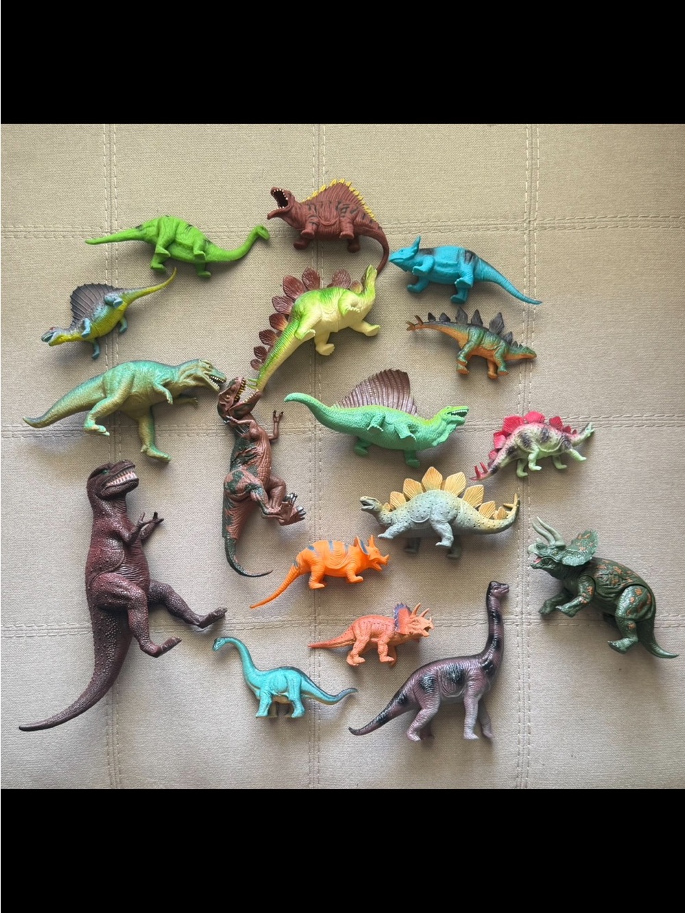 Assorted Colorful Dinosaur Toy Figures
